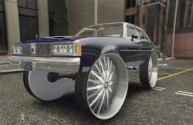 Baby Blue Box Chevy on Chrome Blades – Coach's Exotic Customs