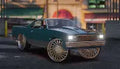 Red Donk on Chrome Blades – Coach's Exotic Customs
